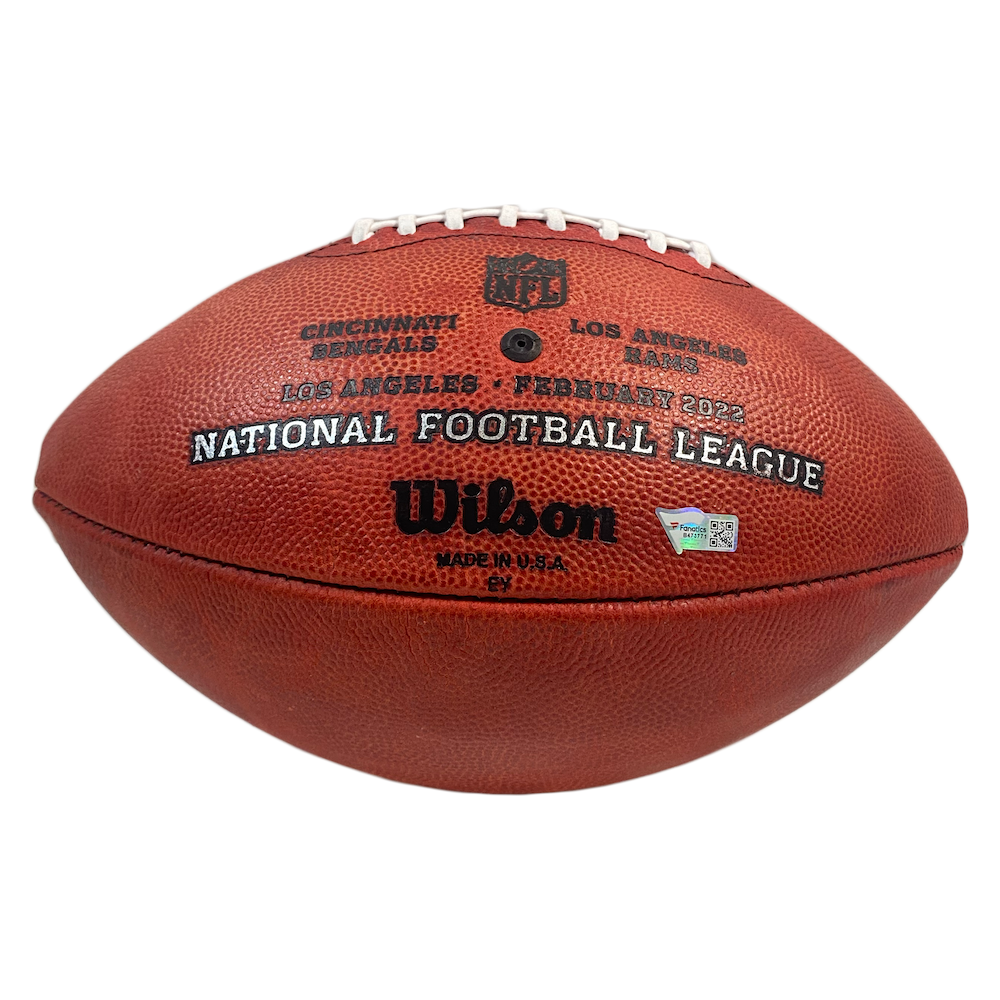 COOPER KUPP Autographed "SB LVI Champs" Rams Super Bowl Football FANATICS