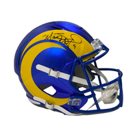 MATTHEW STAFFORD Autographed Rams Super Bowl Logo Full Size Helmet FANATICS