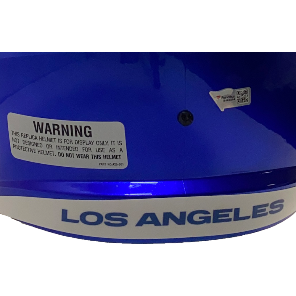 MATTHEW STAFFORD Autographed Rams Super Bowl Logo Full Size Helmet FANATICS