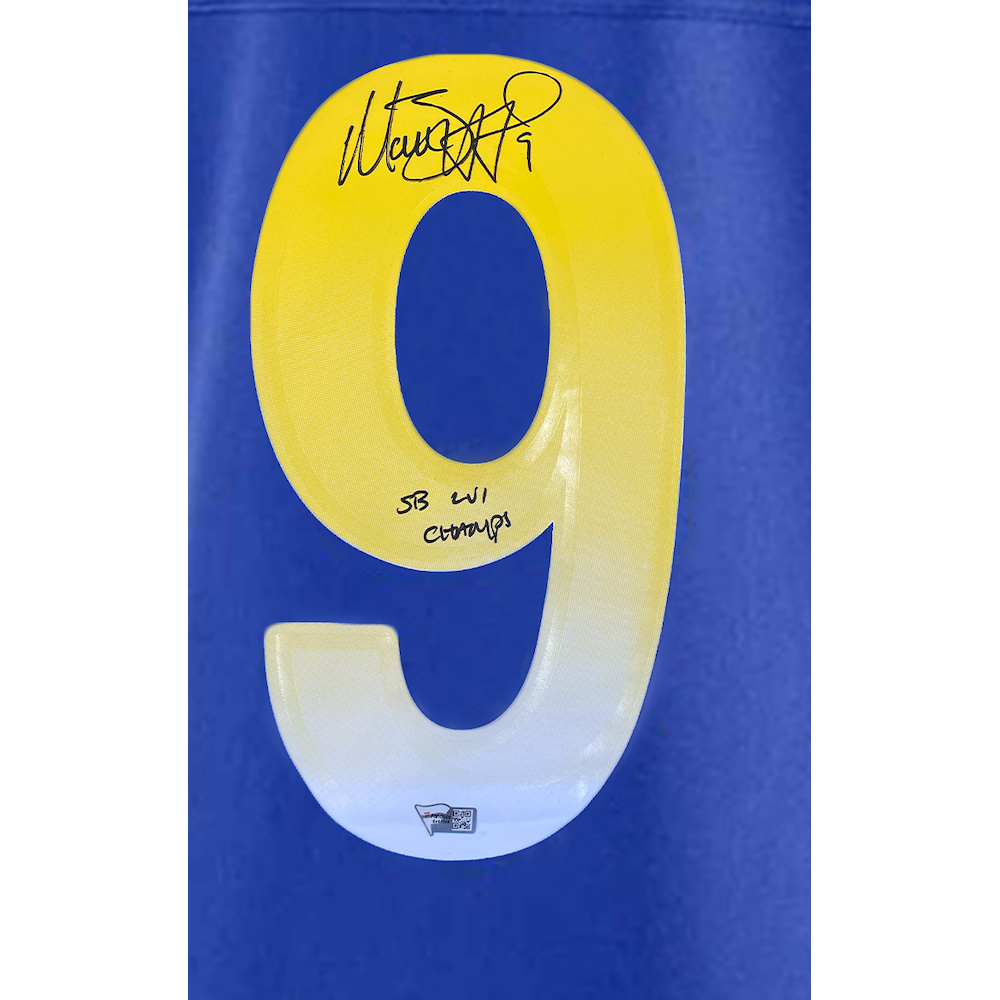 MATTHEW STAFFORD Los Angeles Rams Super Bowl LVI Champions Autographed Nike Game Jersey with "SB LVI Champs" Inscription FANATICS