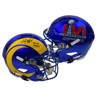 Matthew Stafford Autographed "SB LVI Champs" Rams Speed Flex Helmet Fanatics