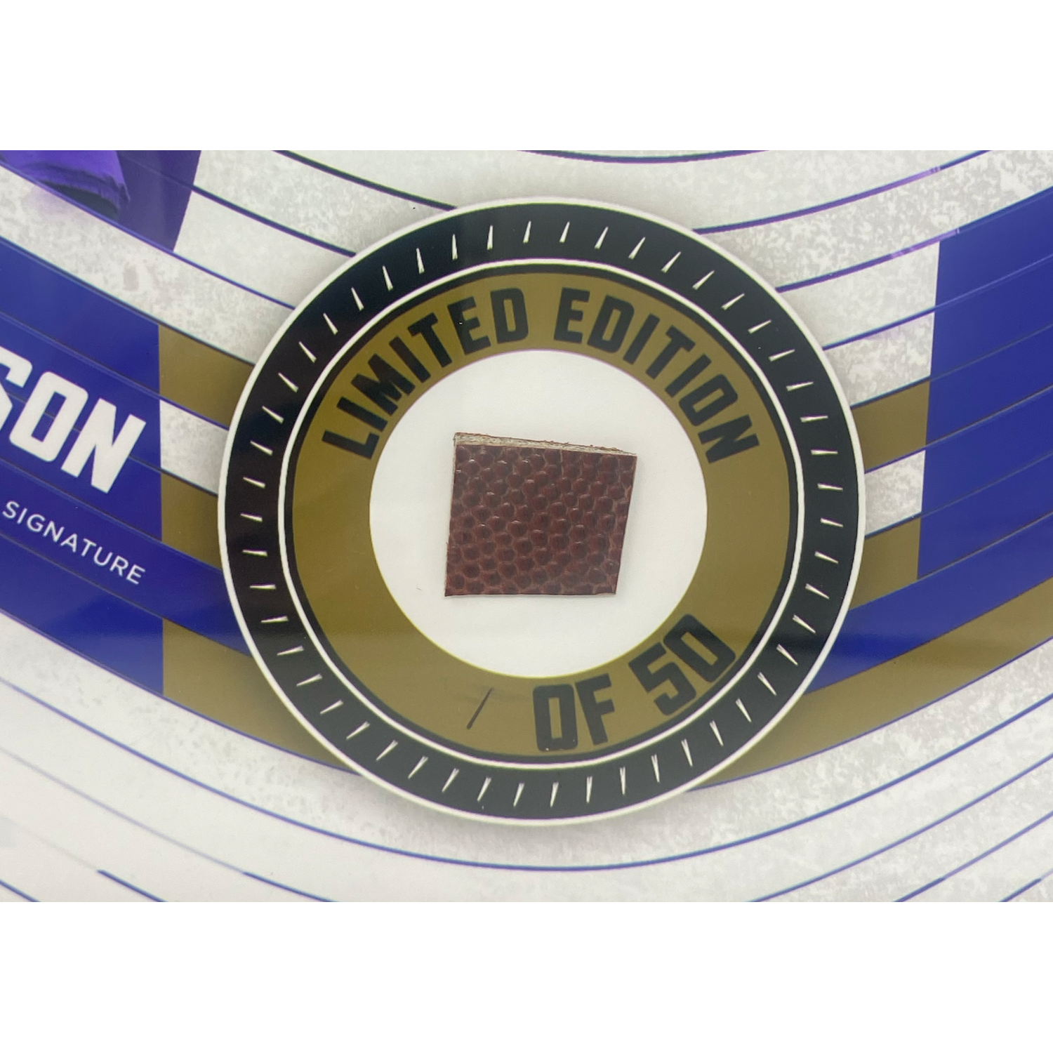 Lamar Jackson Baltimore Ravens Framed 15 x 17 Game-Used Football Collage LE 1/50