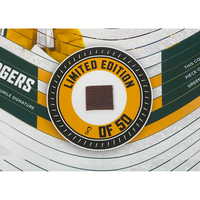 Aaron Rodgers Packers Framed 15" x 17" Game-Used Football Collage LE 50