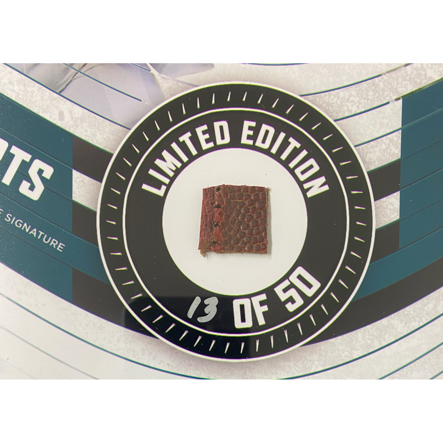 JALEN HURTS Eagles Framed 15" x 17" Game-Used Football Collage LE 50