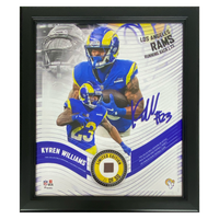 Kyren Williams L.A. Rams Framed 15" x 17" Game Used Football Collage LE 50