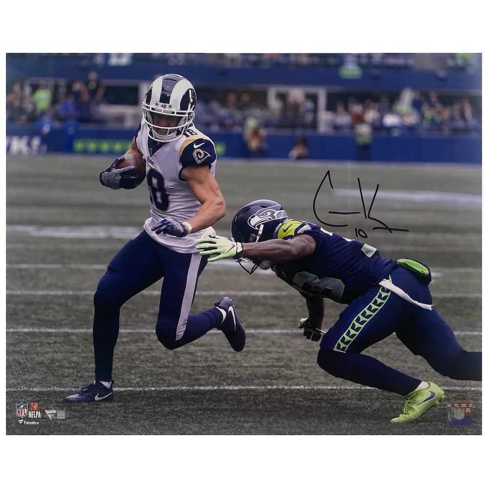 COOPER KUPP Autographed Rams "Run Vs. Seahawks" 16" x 20" Photograph FANATICS