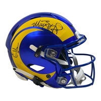 Matthew Stafford / Cooper Kupp Autographed Rams Speed Flex Helmet FANATICS