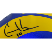 Matthew Stafford / Cooper Kupp Autographed Rams Speed Flex Helmet FANATICS