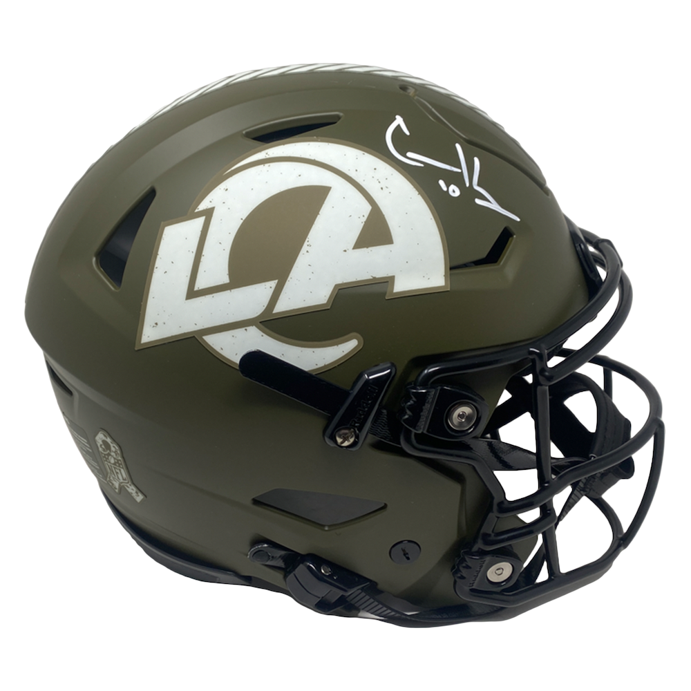 COOPER KUPP Autographed Rams STS Authentic Speed Flex Helmet FANATICS