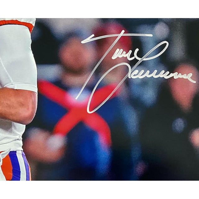 TREVOR LAWRENCE Autographed Clemson Tigers "Drop Back" 16" x 20" Photograph FANATICS