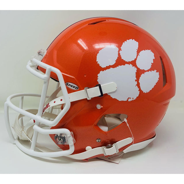 TREVOR LAWRENCE Autographed Clemson Tigers Authentic Speed Helmet FANATICS