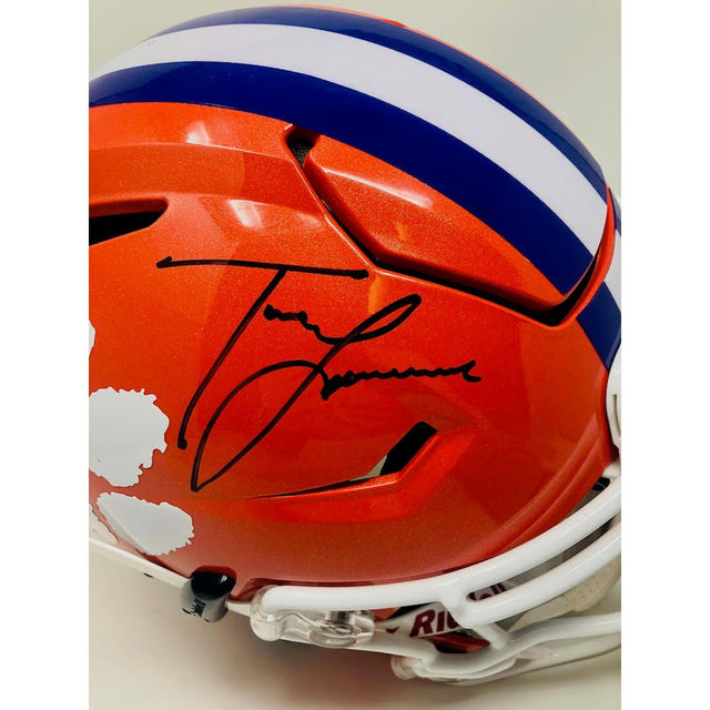 TREVOR LAWRENCE Autographed Clemson Tigers Speed Flex Helmet FANATICS
