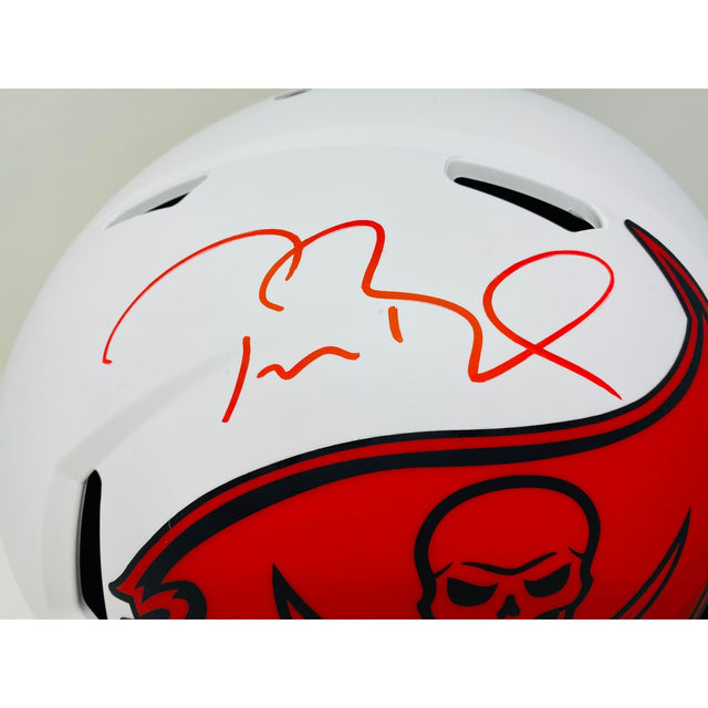 TOM BRADY Autographed Buccaneers Authentic Lunar Eclipse Speed Helmet FANATICS