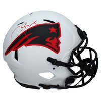 TOM BRADY Autographed Patriots Authentic Lunar Eclipse Speed Helmet FANATICS