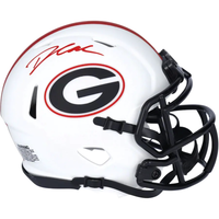 D'ANDRE SWIFT Autographed Georgia Bulldogs Lunar Speed Mini Helmet FANATICS