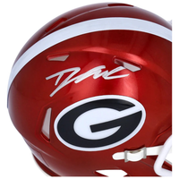 D'ANDRE SWIFT Autographed Georgia Bulldogs Flash Speed Mini Helmet FANATICS