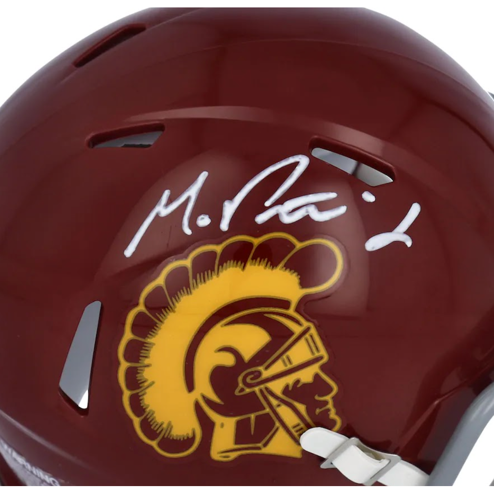 MICHAEL PITTMAN JR. Autographed USC Trojans Mini Speed Helmet FANATICS