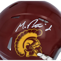 MICHAEL PITTMAN JR. Autographed USC Trojans Mini Speed Helmet FANATICS