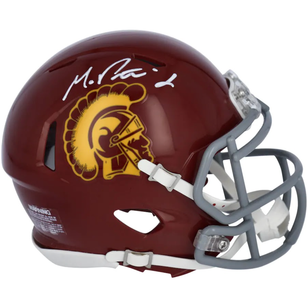 MICHAEL PITTMAN JR. Autographed USC Trojans Mini Speed Helmet FANATICS