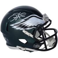 JALEN HURTS Autographed Philadelphia Eagles Mini Speed Helmet FANATICS