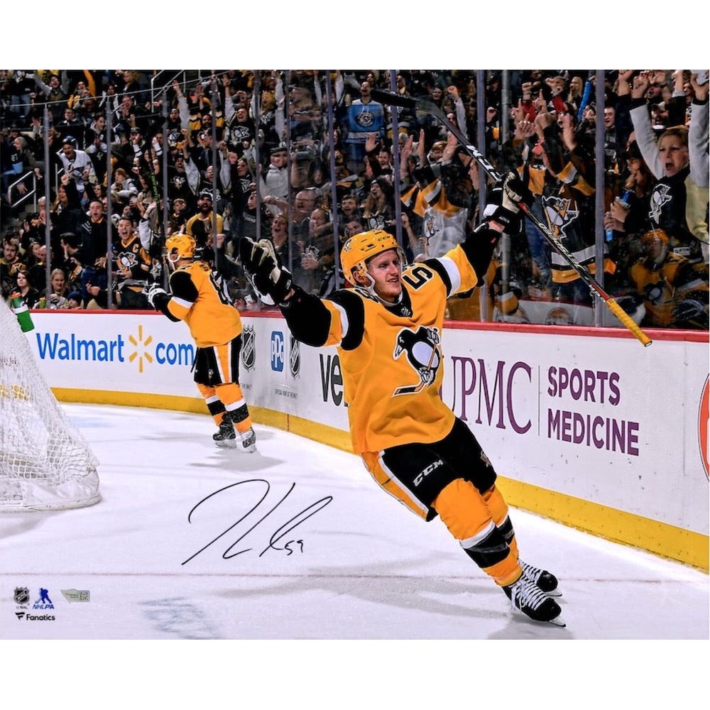 JAKE GUENTZEL Autographed Penguins Celebration 16" x 20" Photo FANATICS