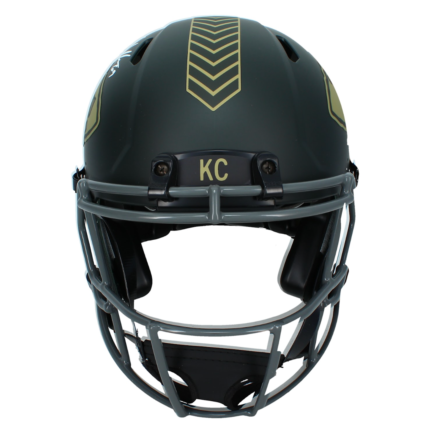 Jared Allen Autographed Kansas Cty Chiefs '2025 Salute to Service' Authentic Speed Helmet Beckett