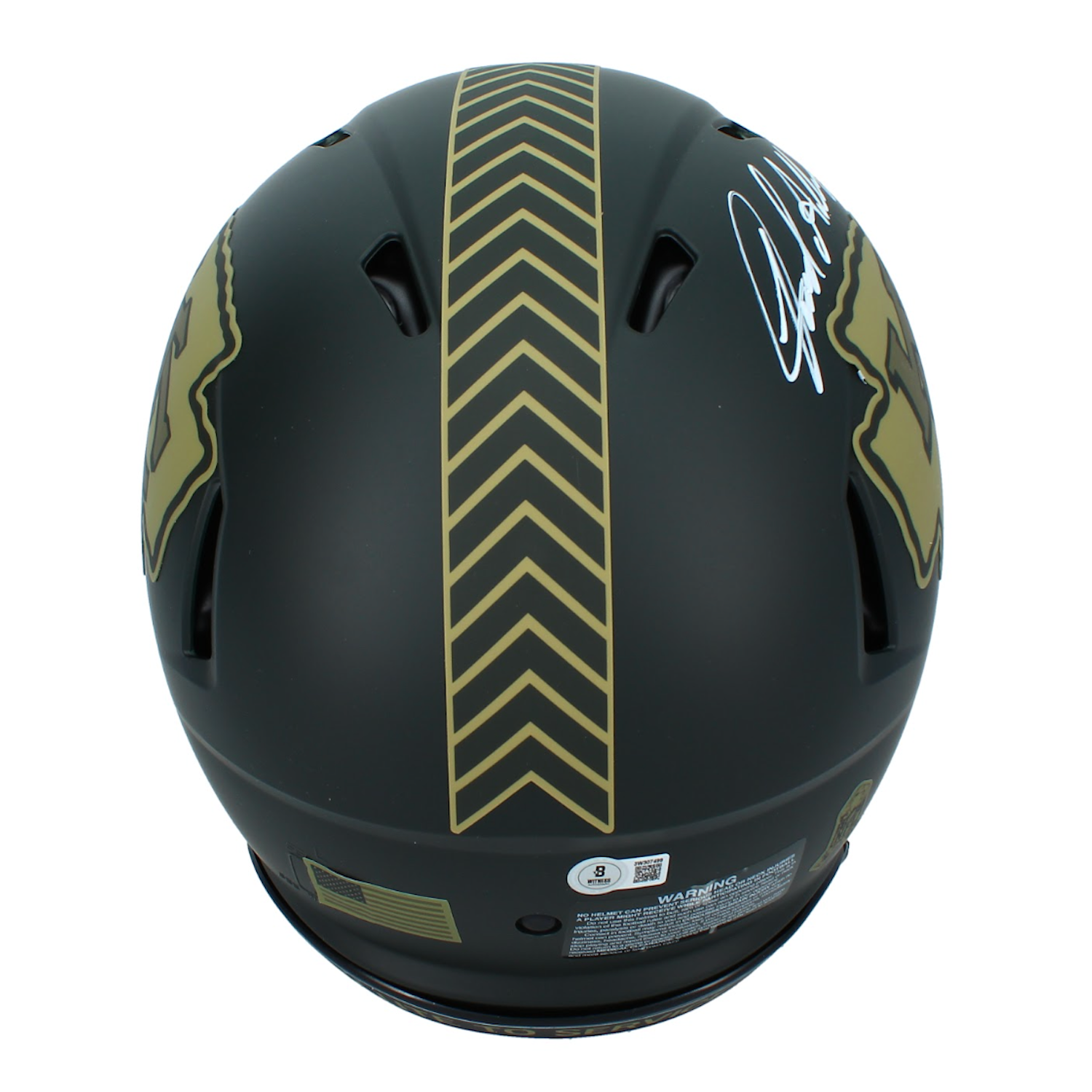 Jared Allen Autographed Kansas Cty Chiefs '2025 Salute to Service' Authentic Speed Helmet Beckett