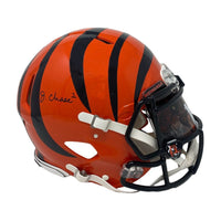 JA'MARR CHASE Autographed Bengals Custom Visor Speed Authentic Helmet FANATICS