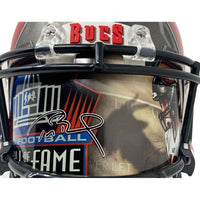 TOM BRADY Autographed Buccaneers HOF Visor Authentic Speed Helmet FANATICS