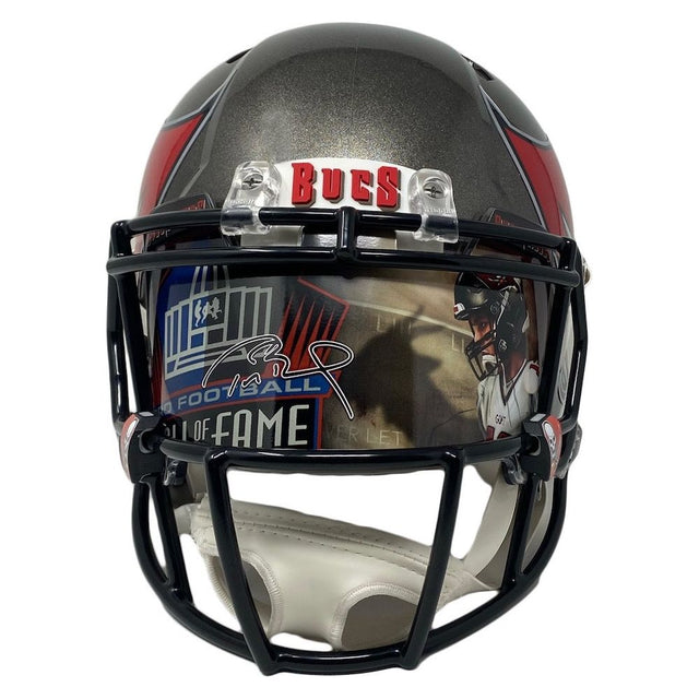 TOM BRADY Autographed Buccaneers HOF Visor Authentic Speed Helmet FANATICS