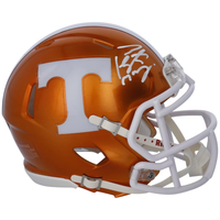 PEYTON MANNING Autographed Tennessee Volunteers Flash Mini Speed Helmet FANATICS