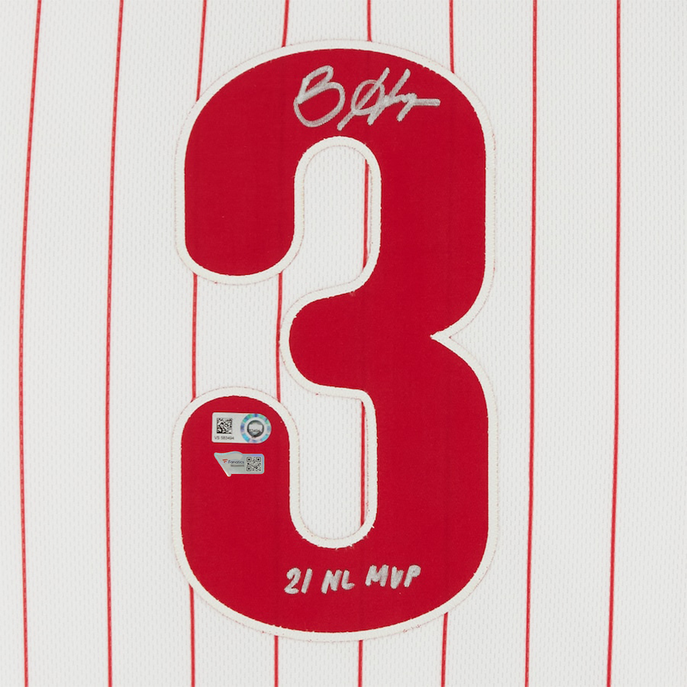 BRYCE HARPER Autographed and inscribed "21 NL MVP" Philadelphia Phillies Authentic Jersey FANATICS