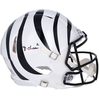 JA'MARR CHASE Autographed Bengals Alternate Speed Authentic Helmet FANATICS