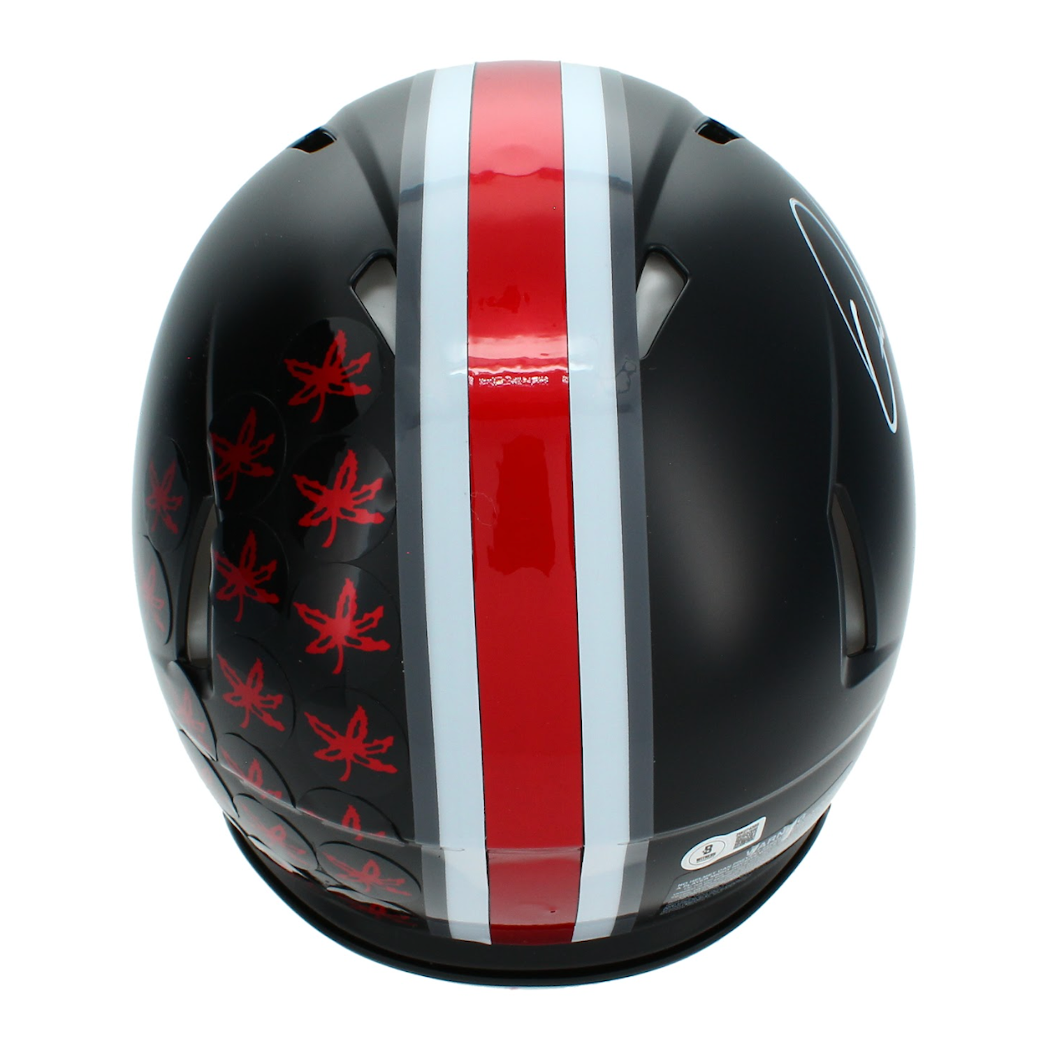 Quinshon Judkins Autographed Ohio State Buckeyes Black Alternate Speed Authentic Helmet Beckett
