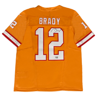 Tom Brady Autographed Buccaneers Creamsicle Nike Limited F.U.S.E Jersey Fanatics
