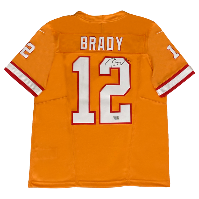 Tom Brady Autographed Buccaneers Creamsicle Nike Limited F.U.S.E Jersey Fanatics