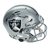 Brock Bowers Autographed "Raider Nation" Las Vegas Raiders Speedflex Authentic Helmet Beckett