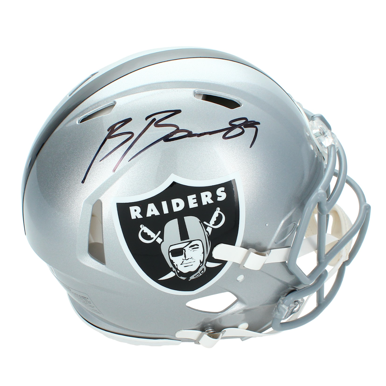 Brock Bowers Autographed Las Vegas Raiders Authentic Speed Helmet Beckett