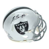 Brock Bowers Autographed Las Vegas Raiders Mini Speed Helmet Beckett