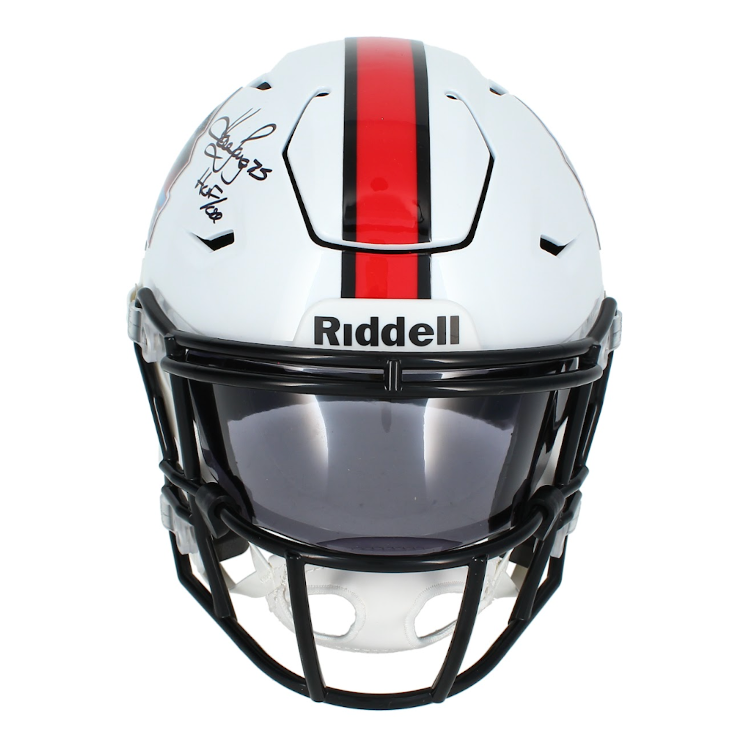 Howie Long Autographed & Inscribed Las Vegas Raiders "HOF 00" Hall of Fame Logo SpeedFlex Midi Helmet Beckett