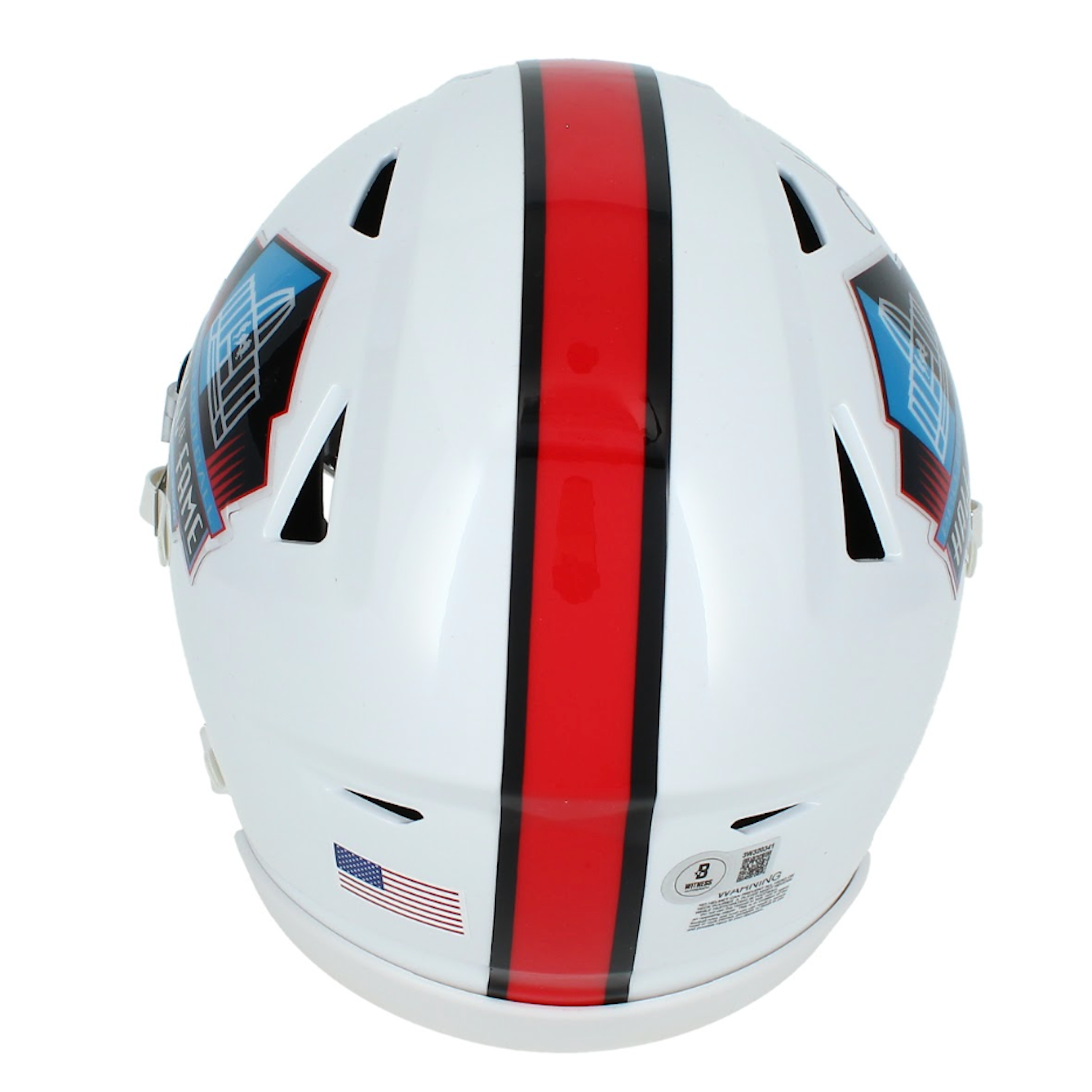 Howie Long Autographed Las Vegas Raiders Hall of Fame Logo Mid-Size SpeedFlex Midi Helmet Beckett