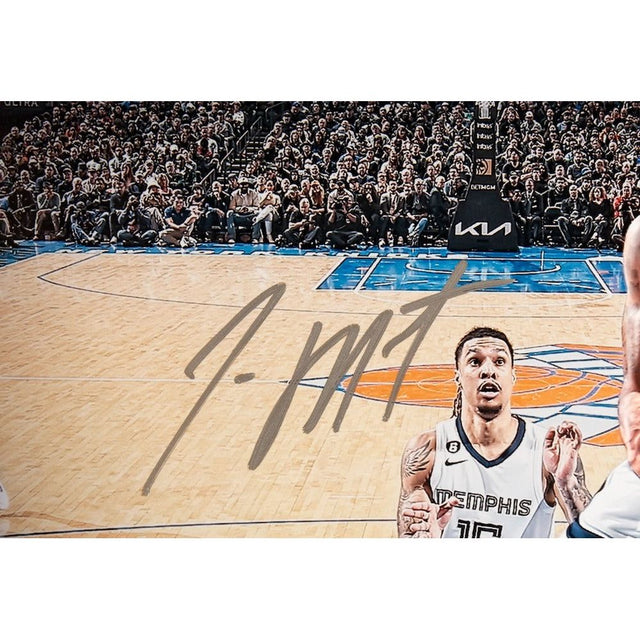 JA MORANT Autographed Grizzlies "Reverse" 16" x 20" Photograph PANINI LE 112