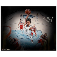 JA MORANT Autographed Grizzlies "Rim Rocker" 16" x 20" Photograph PANINI LE 112