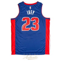 JADEN IVEY Autographed Detroit Pistons Blue Nike Swingman Jersey PANINI