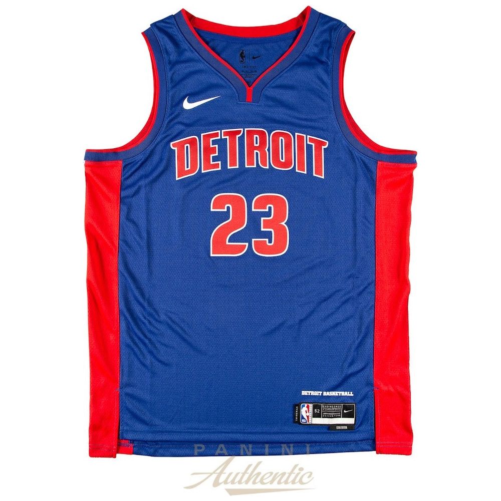 JADEN IVEY Autographed Detroit Pistons Blue Nike Swingman Jersey PANINI