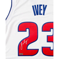 JADEN IVEY Autographed Detroit Pistons White Nike Swingman Jersey PANINI