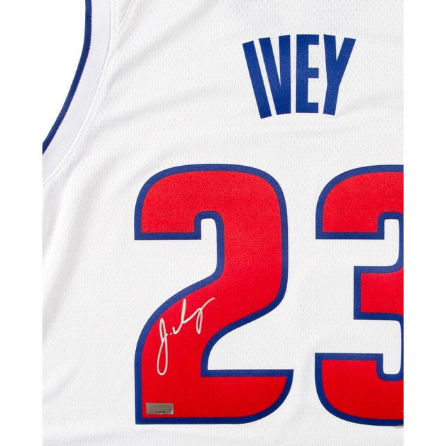 JADEN IVEY Autographed Detroit Pistons White Nike Swingman Jersey PANINI