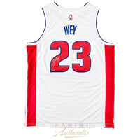 JADEN IVEY Autographed Detroit Pistons White Nike Swingman Jersey PANINI
