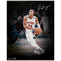 JADEN IVEY Autographed Pistons "Logoman" 16" x 20" Photograph PANINI LE 123
