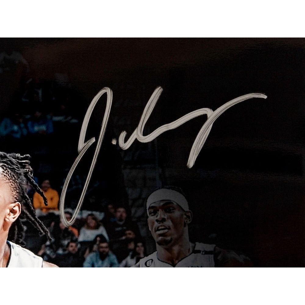 JADEN IVEY Autographed Pistons "Logoman" 16" x 20" Photograph PANINI LE 123